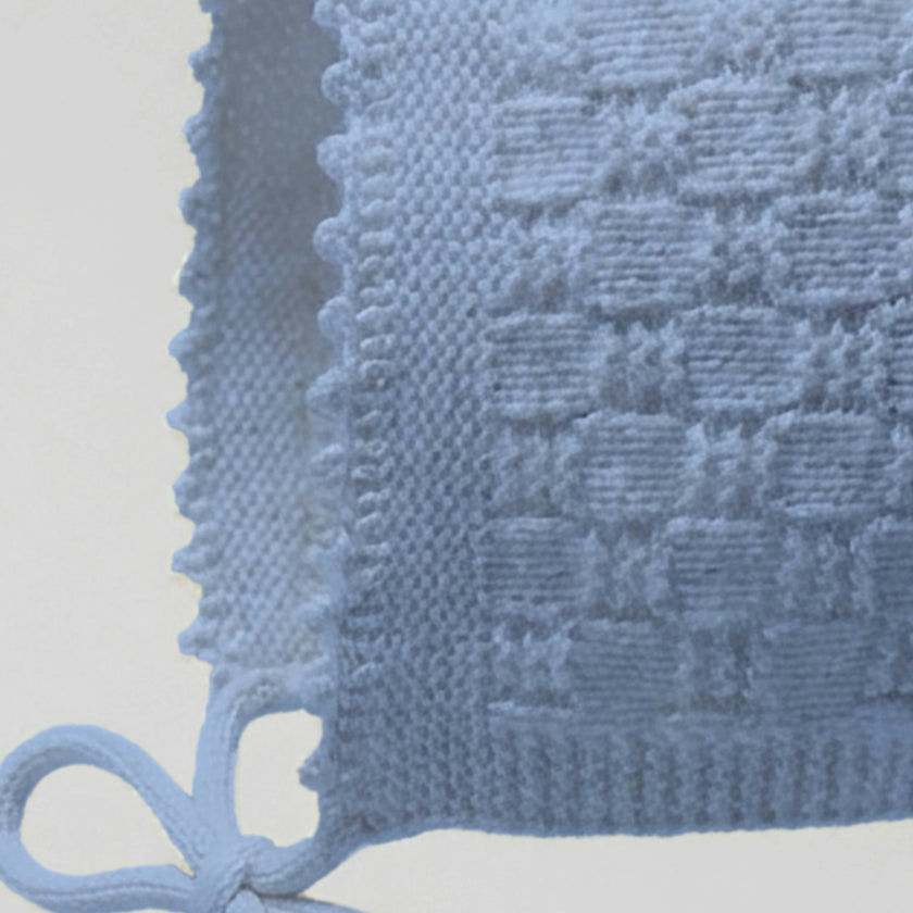 The Aspen Cashmere Baby Bonnet | Sky