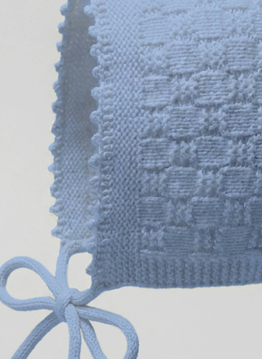 The Aspen Cashmere Baby Bonnet | Sky