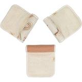 Parker 3-pc. Newborn Burp Cloth Set (Rainbow/Butterfly)