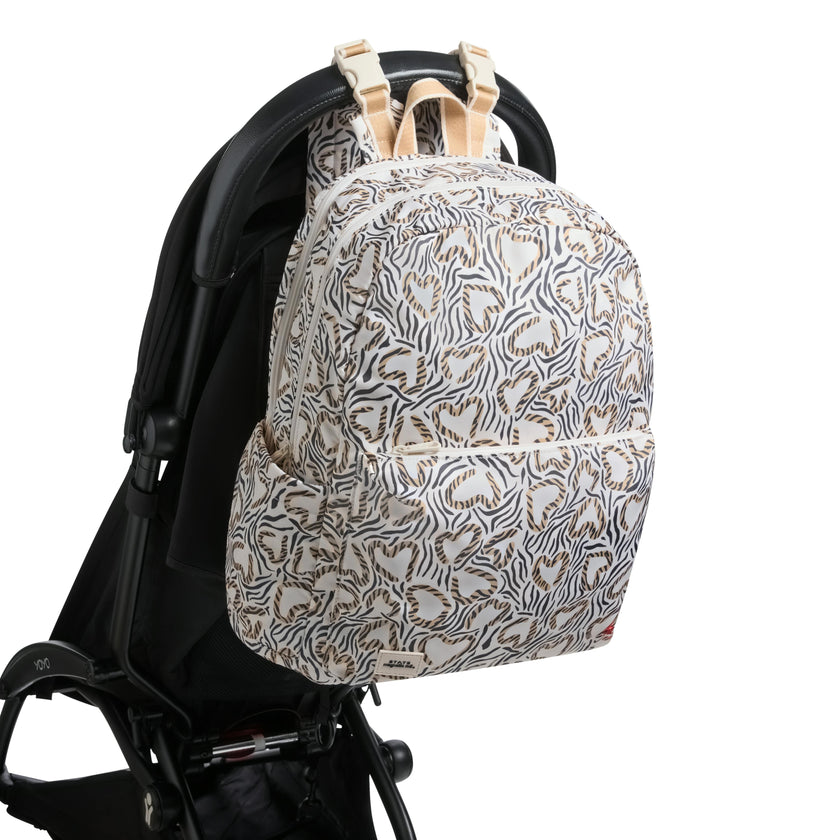 STATE x Magnetic Me Lorimer Diaper Bag, Leopard Hearts