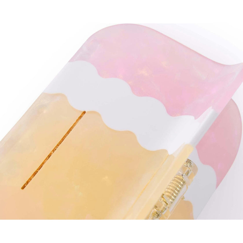 Packed Party Best in Class Pencil Novelty Hair Claw Clip - Pearlized Glossy Pencil-Shaped Hair Accessory for Students and Teachers, 2.25x3.75 Inch