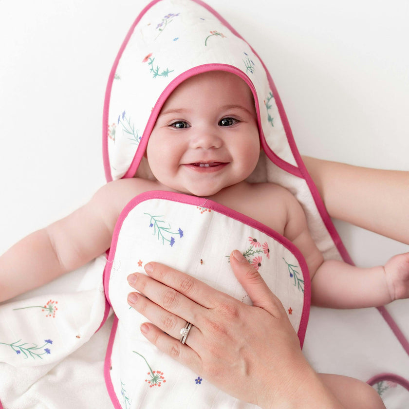 Wildflowers Hooded Towel Set