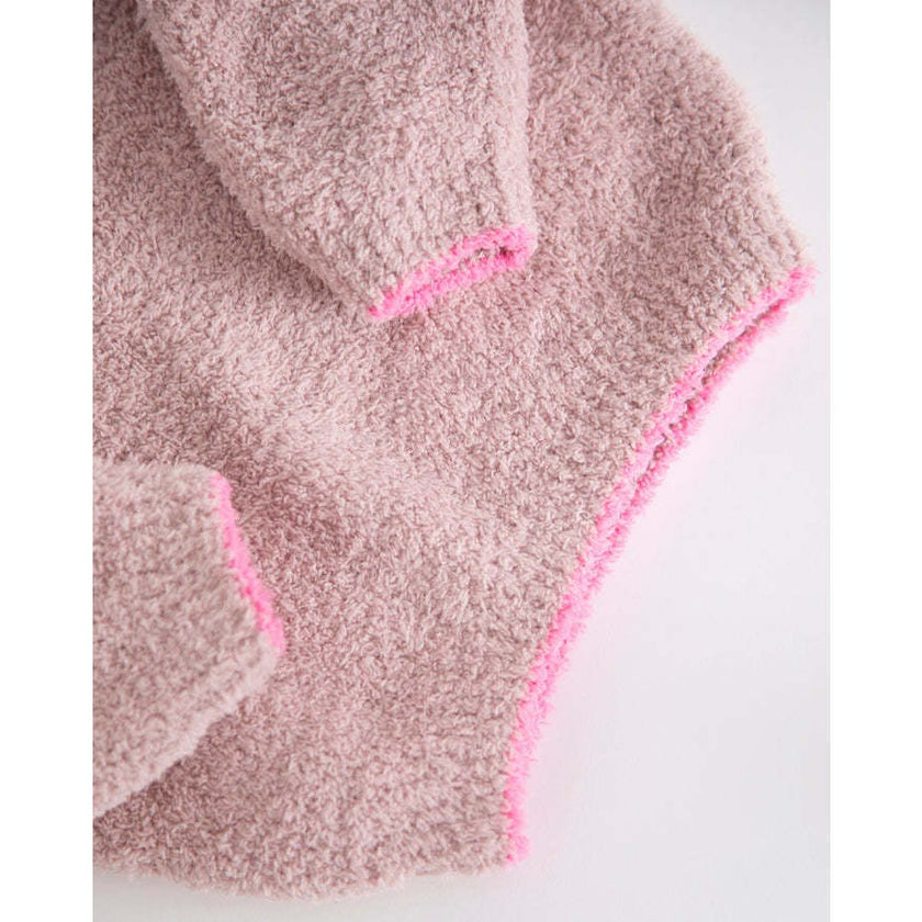 Boxy Piped Sweater