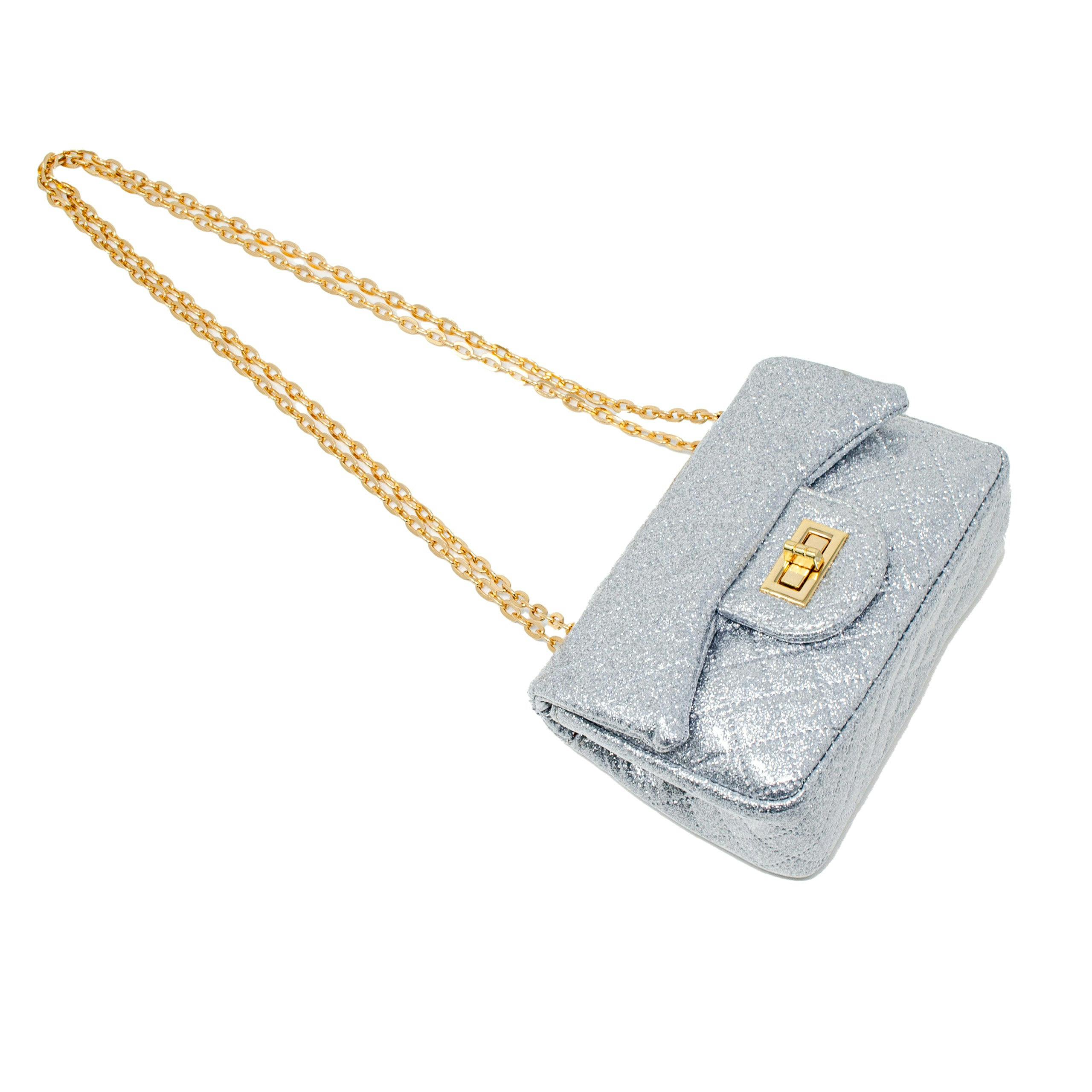 Classic Quilted Sparkle Mini Handbag