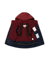 Two Piece Play Snowsuit Navy And Burgundy With Navy Pants