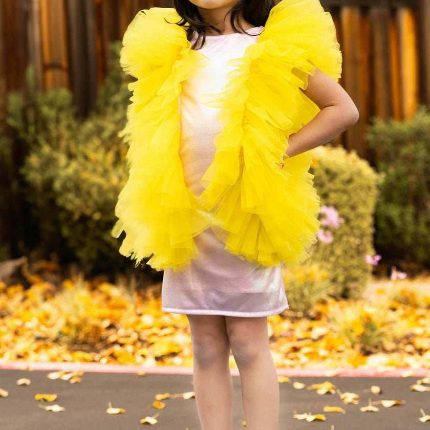 Radiant Yellow Fairy Wings Dress