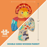 Bundle of Animal 2 in 1 Puzzles (Parrot, Elephant & Butterfly)