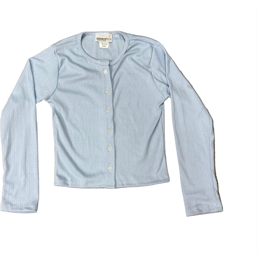 Girls Pointelle Cardigan