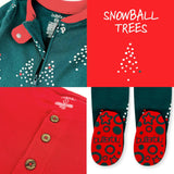 Matching Family Jammies Christmas Pajamas - Snowball Trees