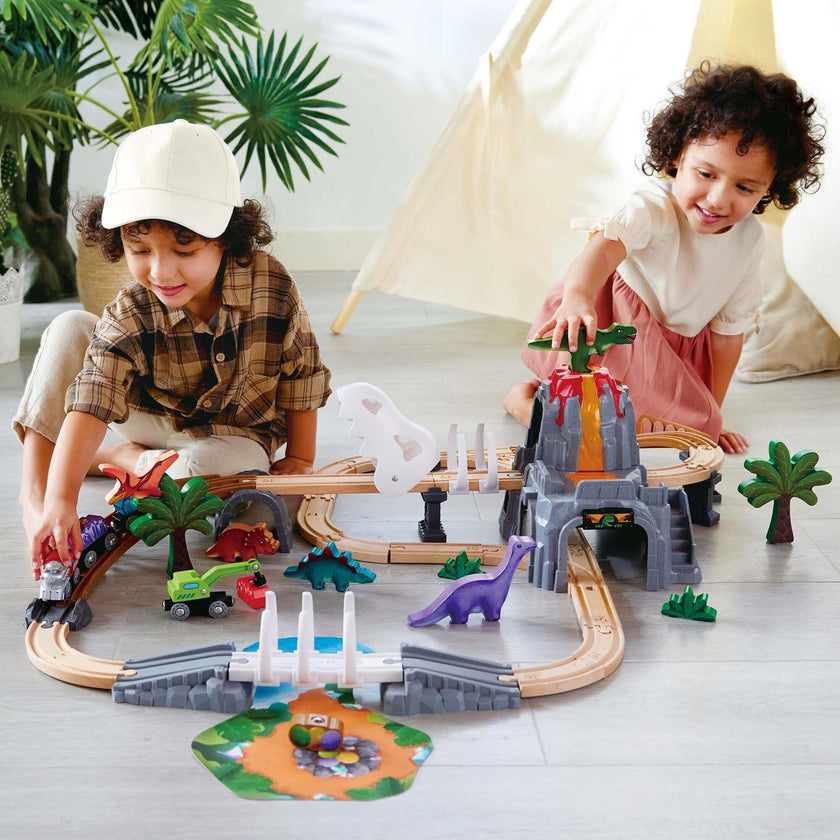 Hape: Railway Adventure Set - 61pc Train Playset