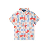 Kids Crosshatch Checkered Pop Buttondown