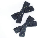 Sparkle Dot Bow Clips (Set of 2)