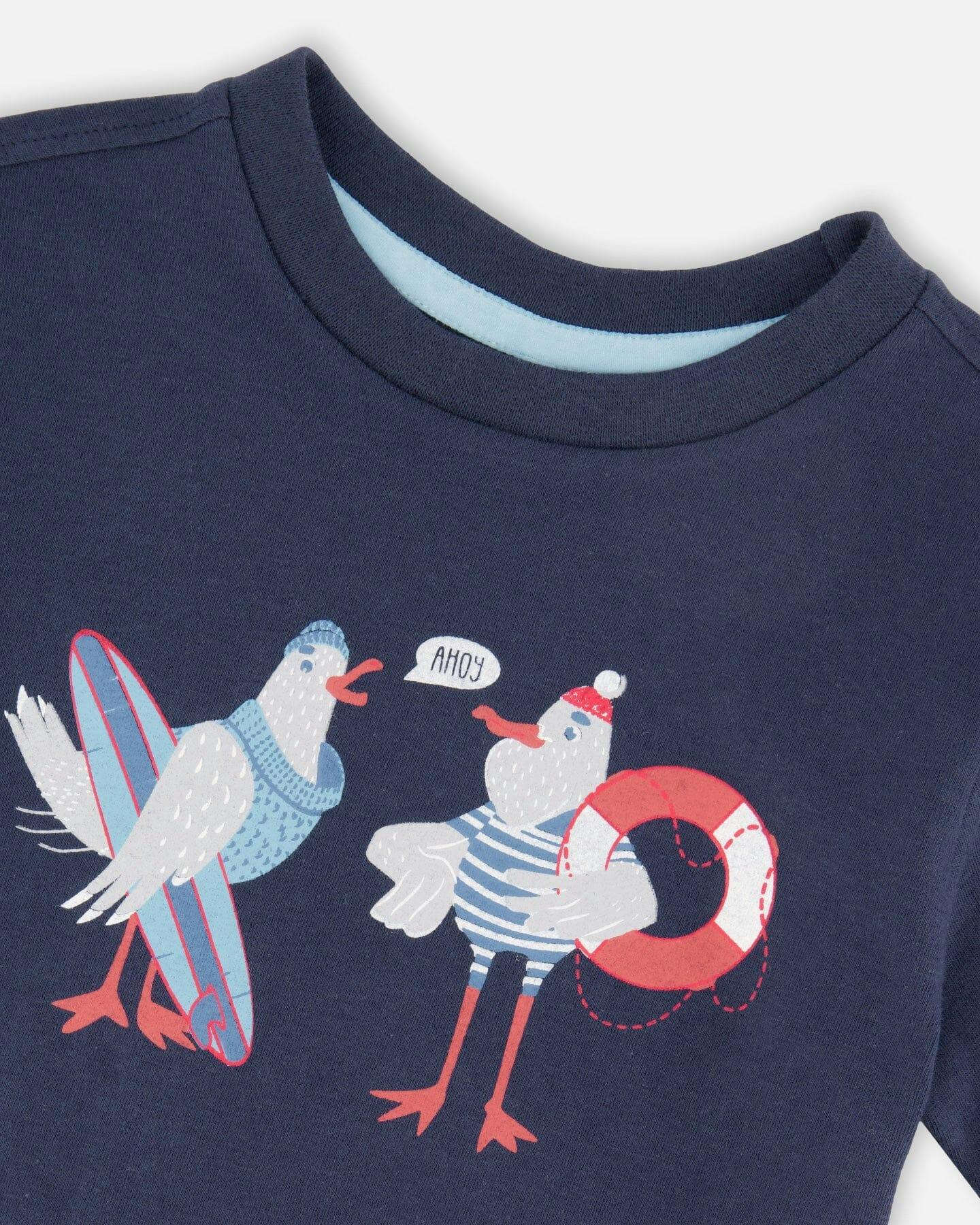 Organic Cotton Short Sleeve T-Shirt Blue