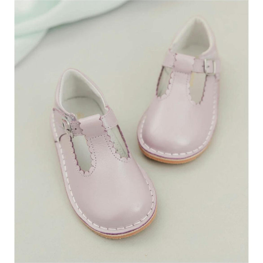 Selina Pastel Scalloped T-Strap Mary Jane