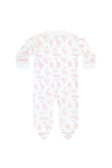 Pink Safari Zipper Footie