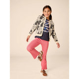 Ribbed Flare Pants, Pink