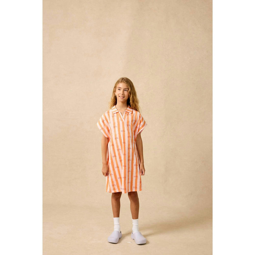 Organic Tunic Dress in Starburst Stripe