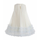 Cream & Blue Nayara Bow Dress