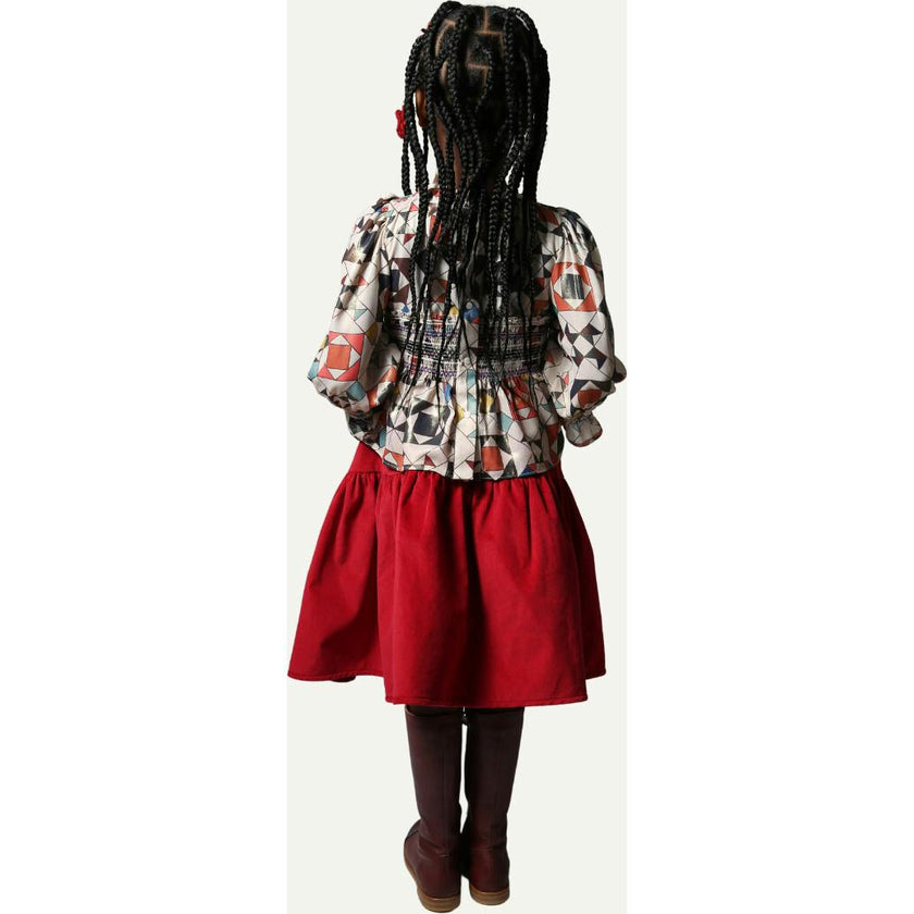 LUNA SMOCKED BLOUSE