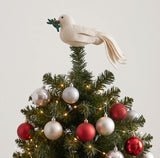 Handmade Hand Felted Wool Christmas Tree Topper - Dove