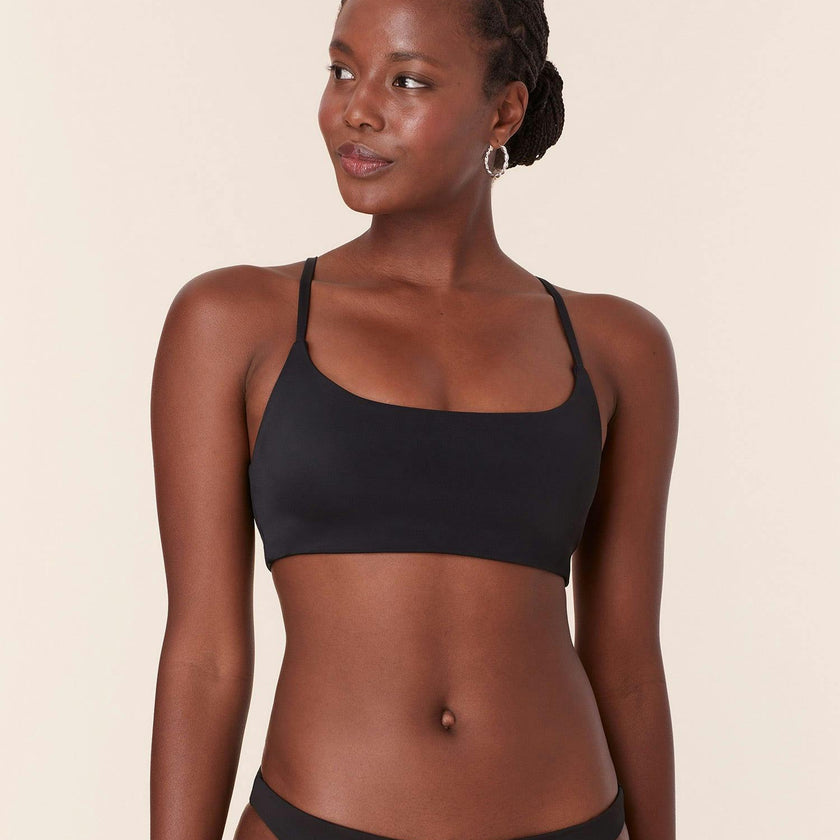 The Maui Bikini Top - Eco Nylon - Black