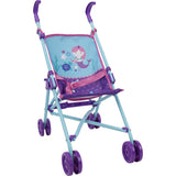 509 Mermaid 21 Piece Set: Doll Stroll n Play & Care Set - Purple & Teal