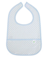 The Wipe It Bib in Blue Gingham