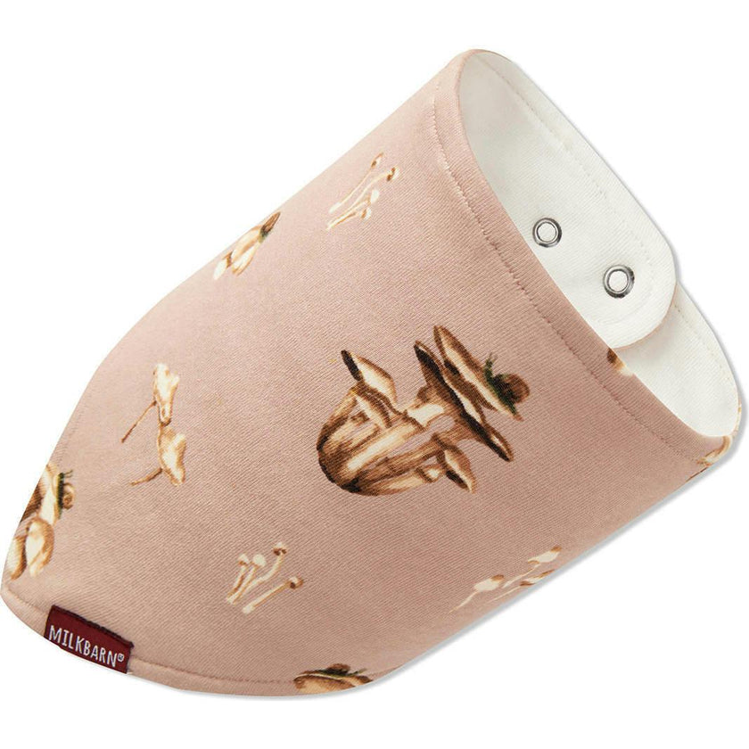 Mushroom Organic Cotton Kerchief Bib