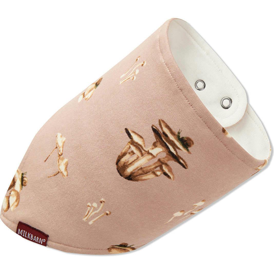 Mushroom Organic Cotton Kerchief Bib