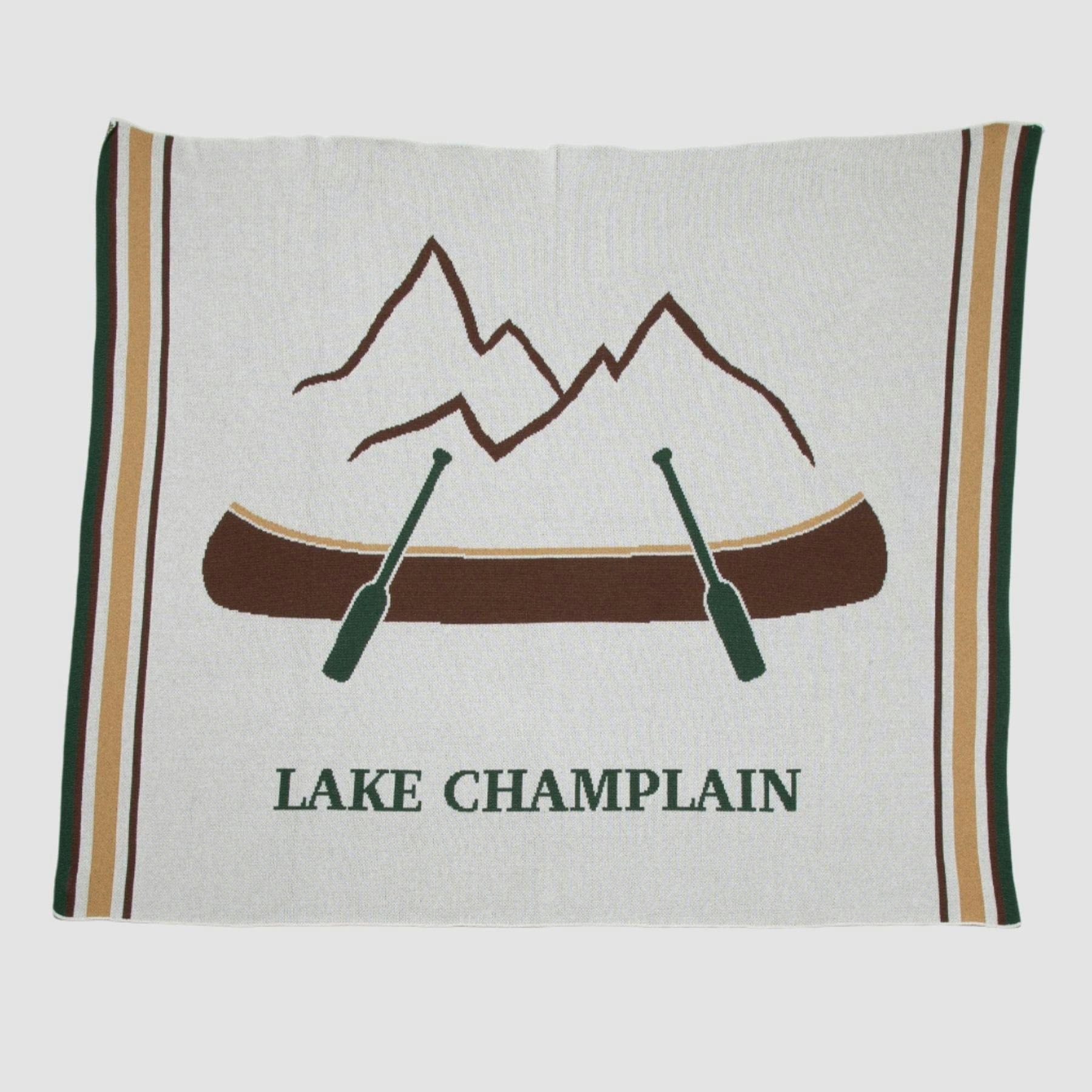 Custom Personalized Sustainable Knit Throw Blanket | Holiday Gift - Canoe