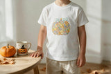 Liberty of London children's pumpkin design T-shirt short sleeve - white