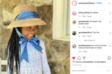 Palmetto Girl’s Hat - Long French Blue Grosgrain Ribbon