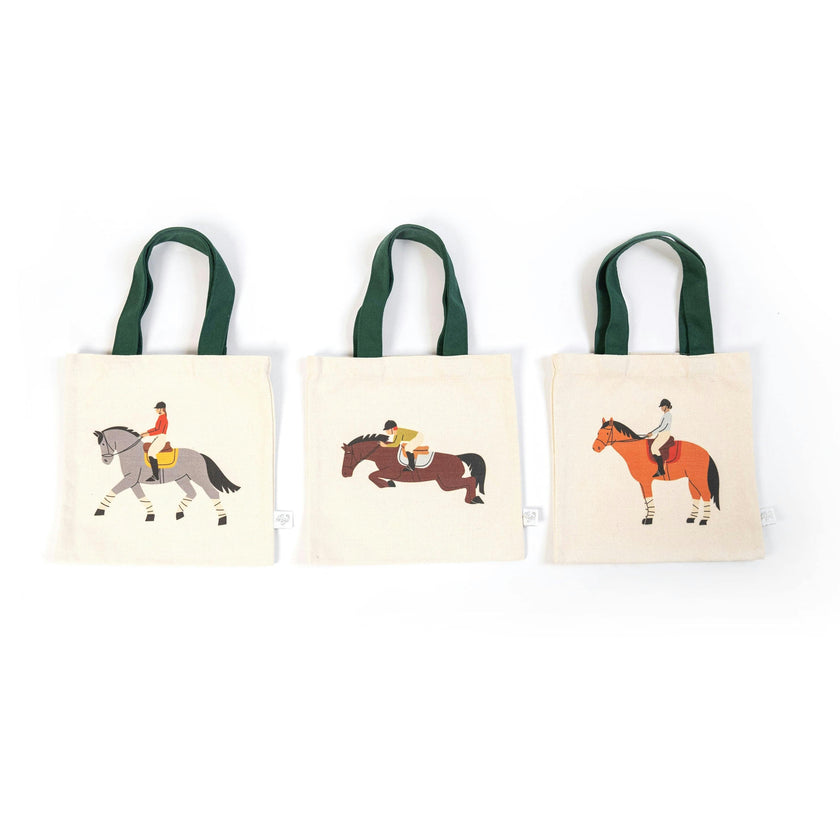 Equestrian Mini Tote - 3 Pack
