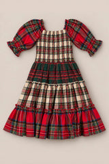 Mini Madeline Dress in Mixed Plaid