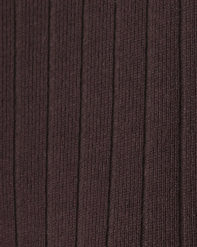 Dallas Rib Knit Nursing Top Cocoa