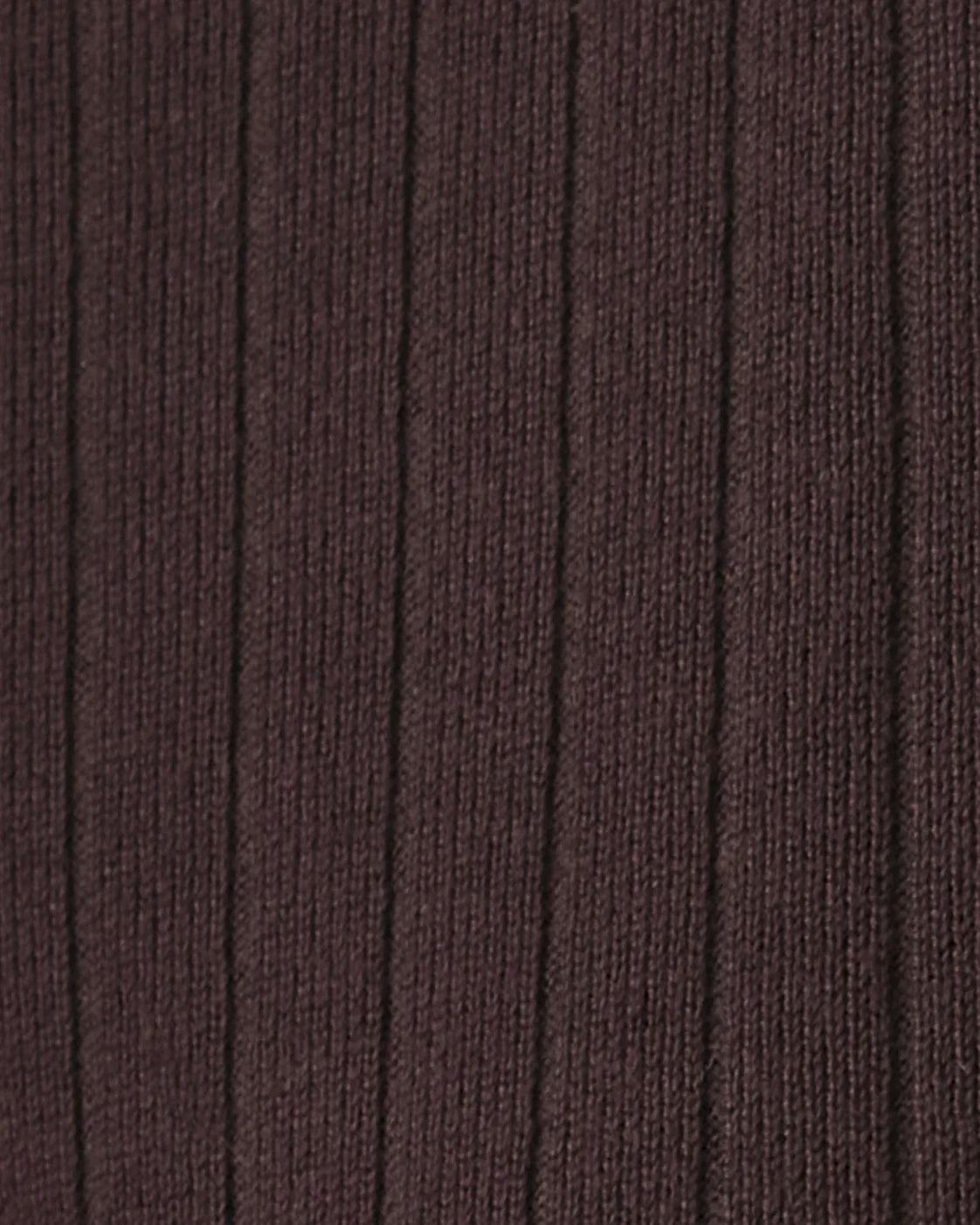 Dallas Rib Knit Nursing Top Cocoa