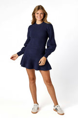 Ellody Knit Skirt Navy