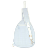 Power Blue Stripe Coated Tennis Bag