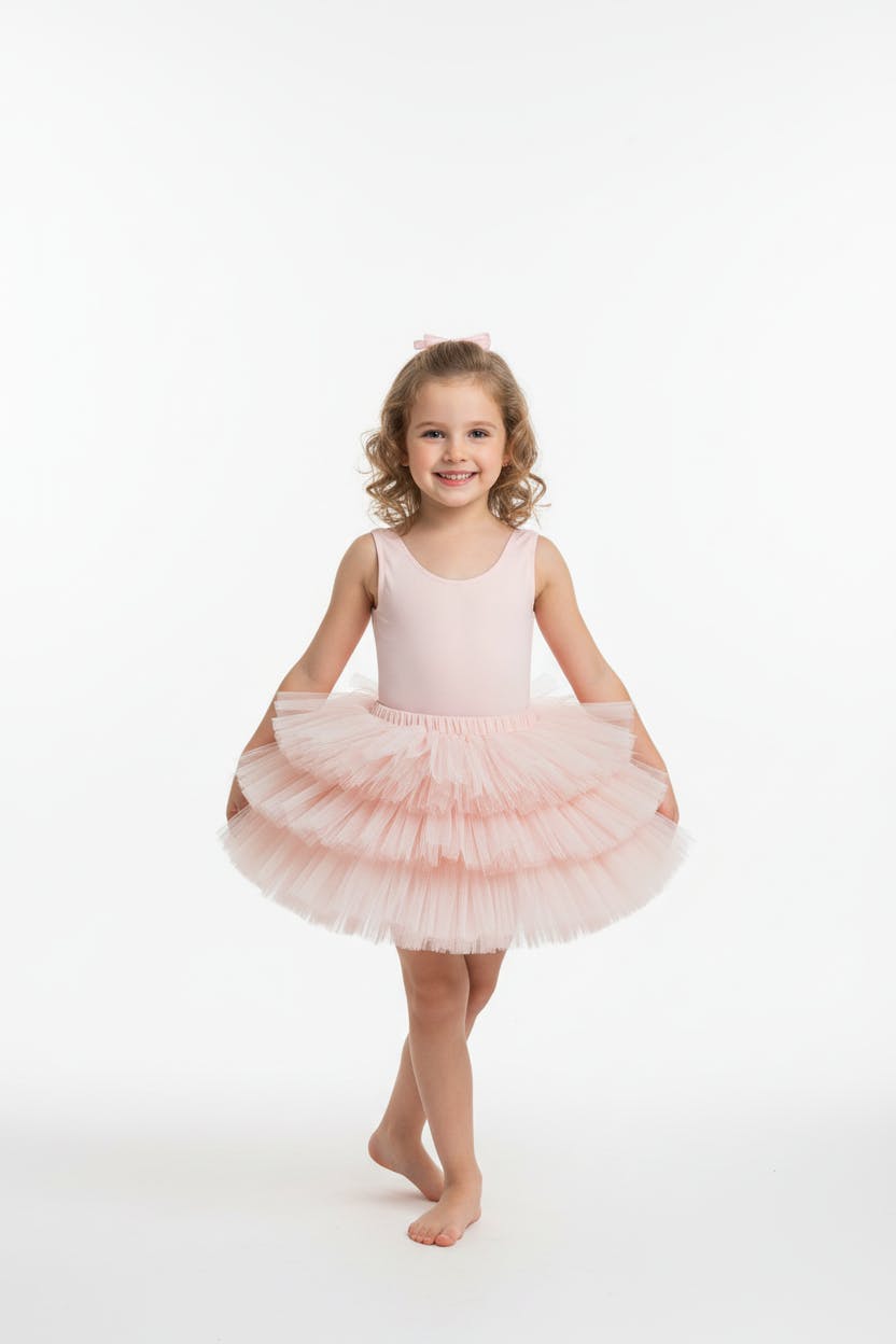 Folk Tiered Woven Skirt with Net Overlay
