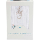 Cotton Muslin Crib Sheet - Prickle Pots