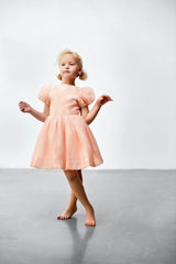 Fit & Flare Dress with Puff Sleeves