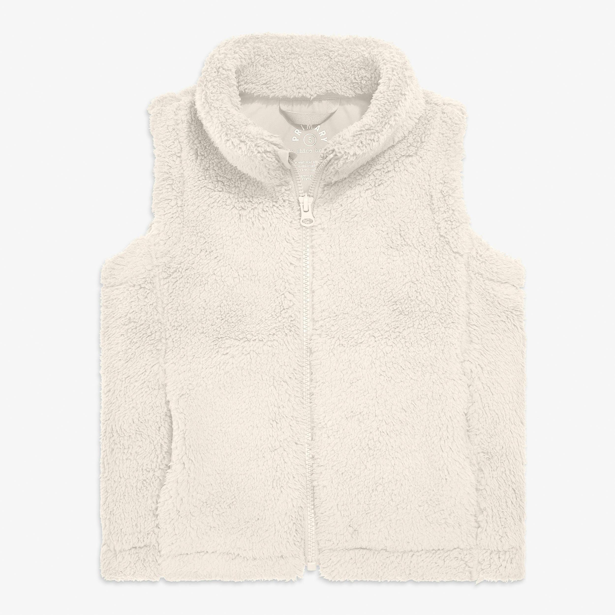 Kids teddy fleece vest