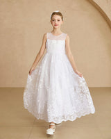 White Auresta Lace Sleeveless Dress