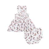 Cowgirl Boots - Smocked Top with Bloomer