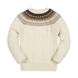 Organic Fair Isle Cable Sweater