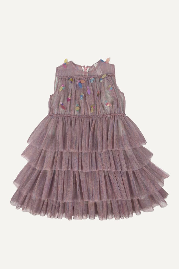 SEQUINED BALL DRESS