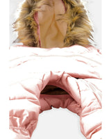 Baby Snug One Piece Snowsuit Adapted For Car Seats Pale Dusty Pink