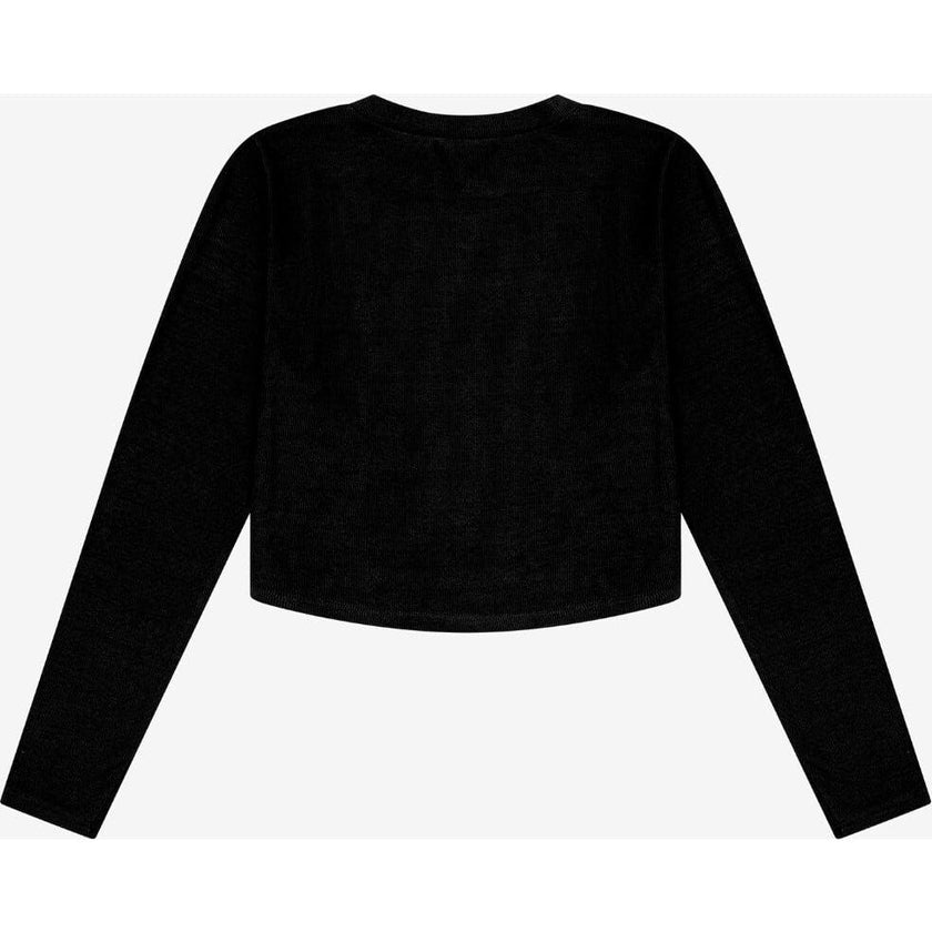 Tenly Rayon Rib Curved Hem L/S Top