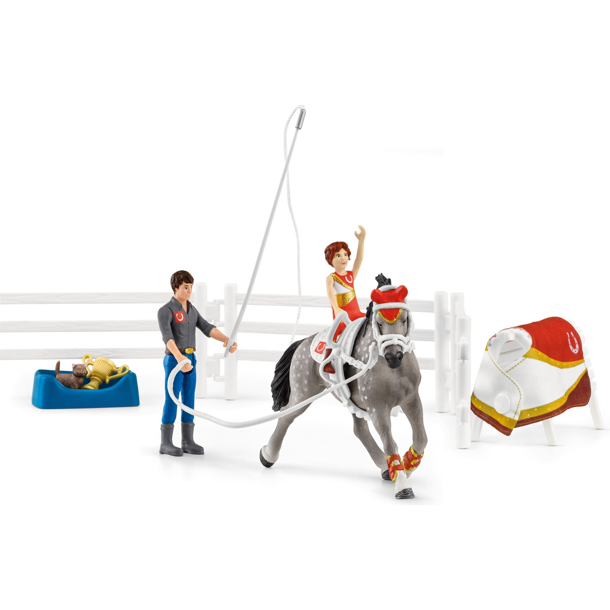 Schleich Club: Mia's Vaulting Set - 18 Piece Playset