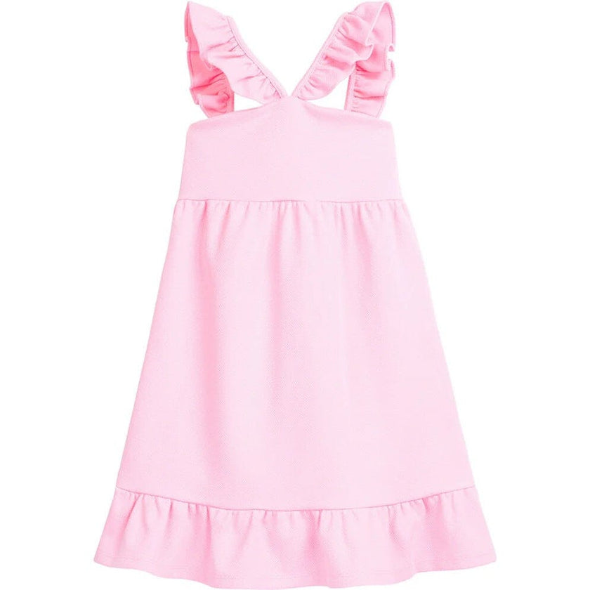 Soho V-Neck Sleeveless Ruffle Strap Dress